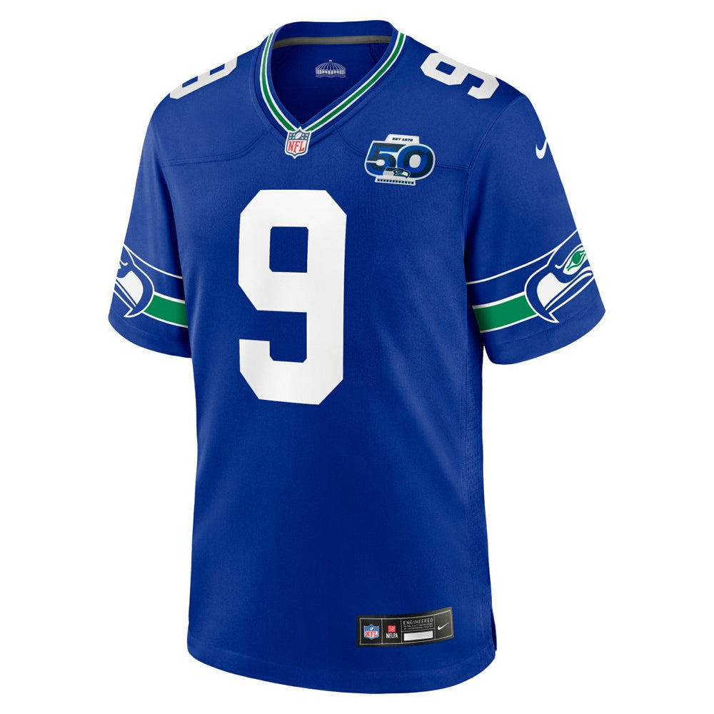 Kenneth Walker III Seattle Seahawks Alternate 50th Season Game Jersey Royal | Nike for Sale
