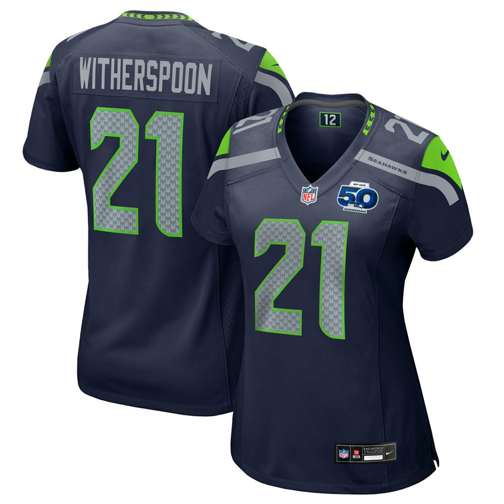 Devon Witherspoon Seattle Seahawks Women's Team 50th Season Game Jersey College Navy | Nike for Sale