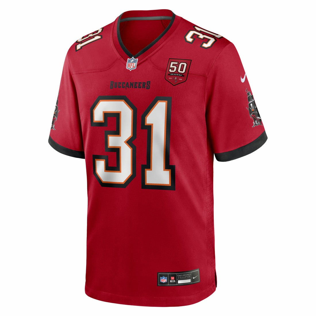 Antoine Winfield Jr. Tampa Bay Buccaneers 50th Season Team Game Jersey Red | Nike for Sale