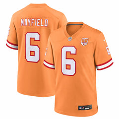 Baker Mayfield Tampa Bay Buccaneers 50th Season Game Jersey Creamsicle | Nike for Sale