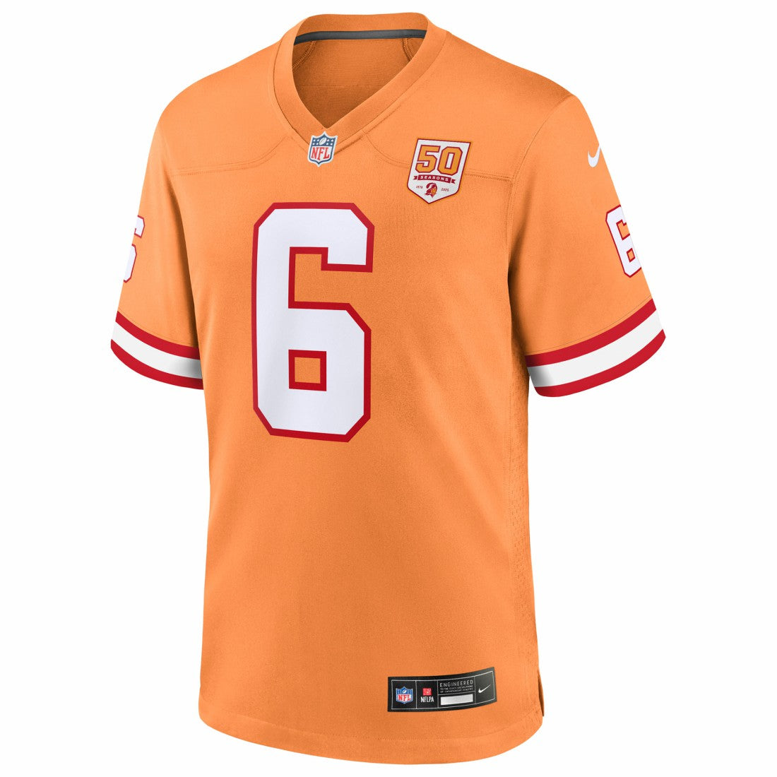 Baker Mayfield Tampa Bay Buccaneers 50th Season Game Jersey Creamsicle | Nike for Sale