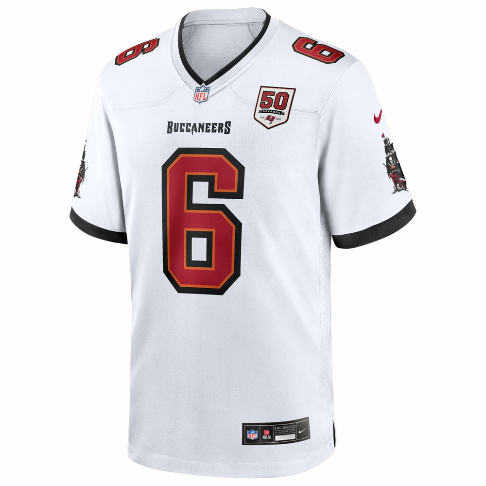 Baker Mayfield Tampa Bay Buccaneers 50th Season White Game Jersey White | Nike for Sale