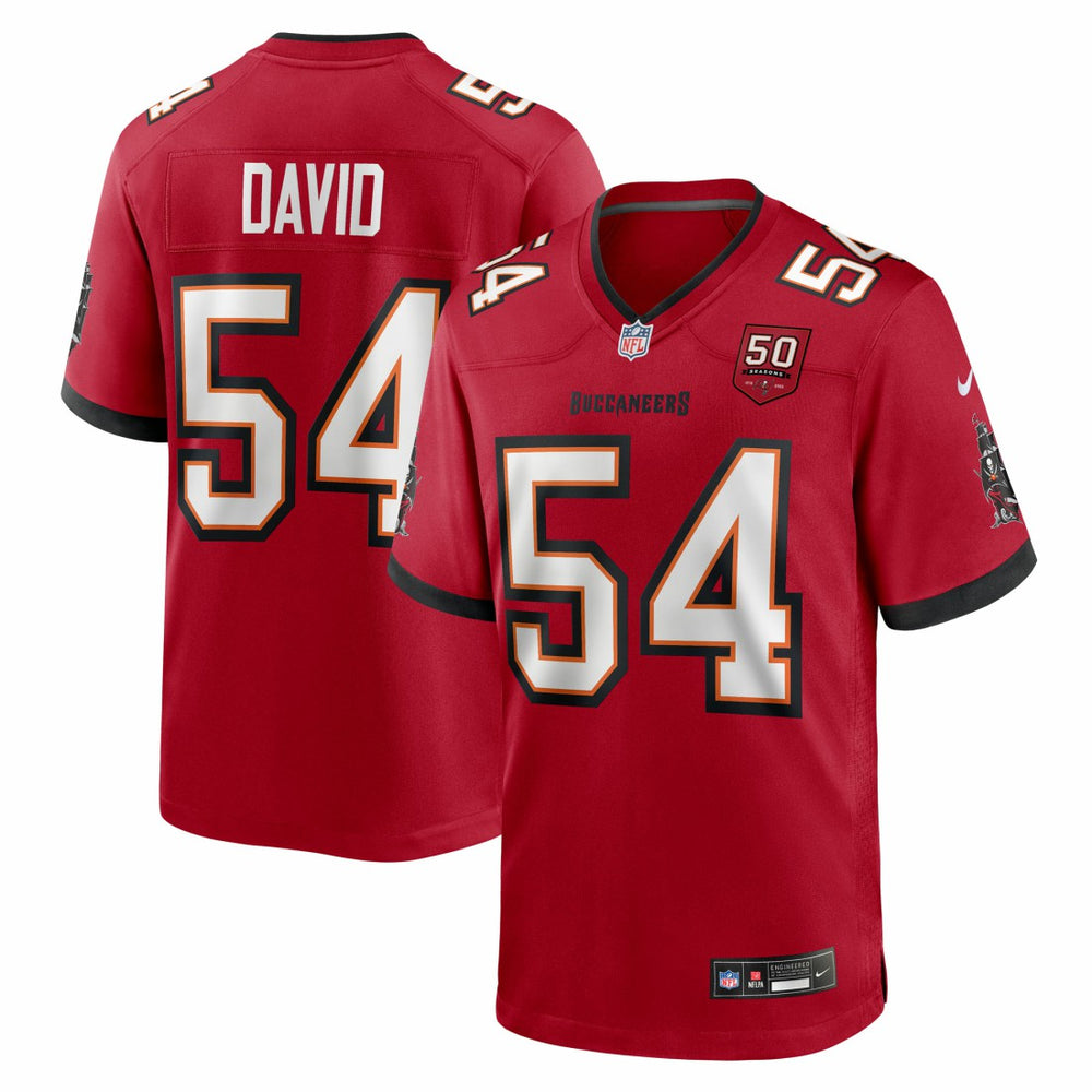 Lavonte David Tampa Bay Buccaneers 50th Season Team Game Jersey Red | Nike for Sale