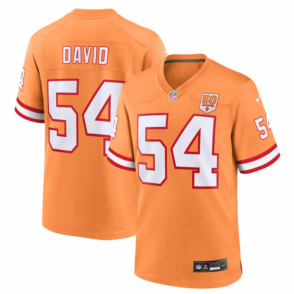 Lavonte David Tampa Bay Buccaneers 50th Season Game Jersey Creamsicle | Nike for Sale