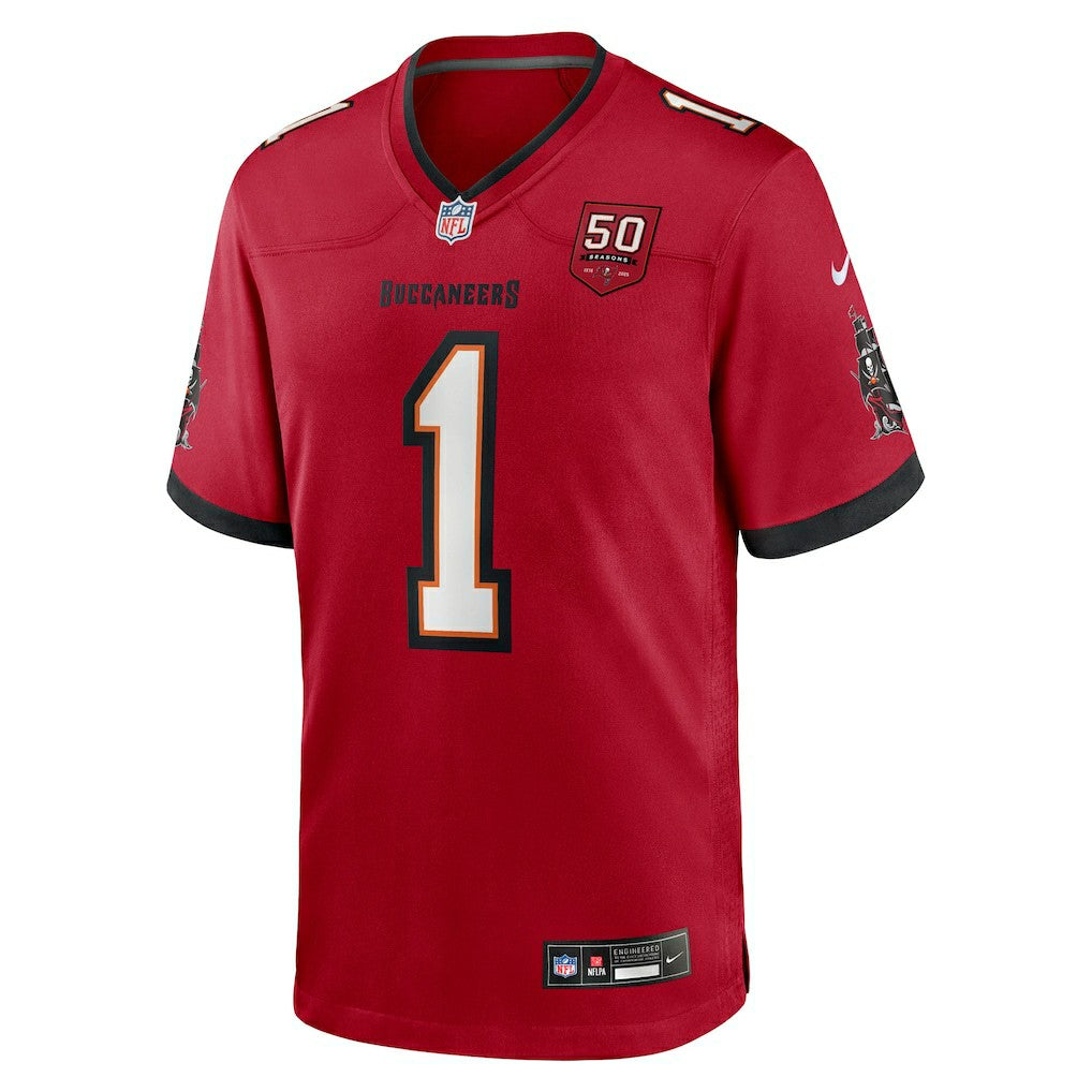 Rachaad White Tampa Bay Buccaneers 50th Anniversary Team Game Jersey Red | Nike for Sale