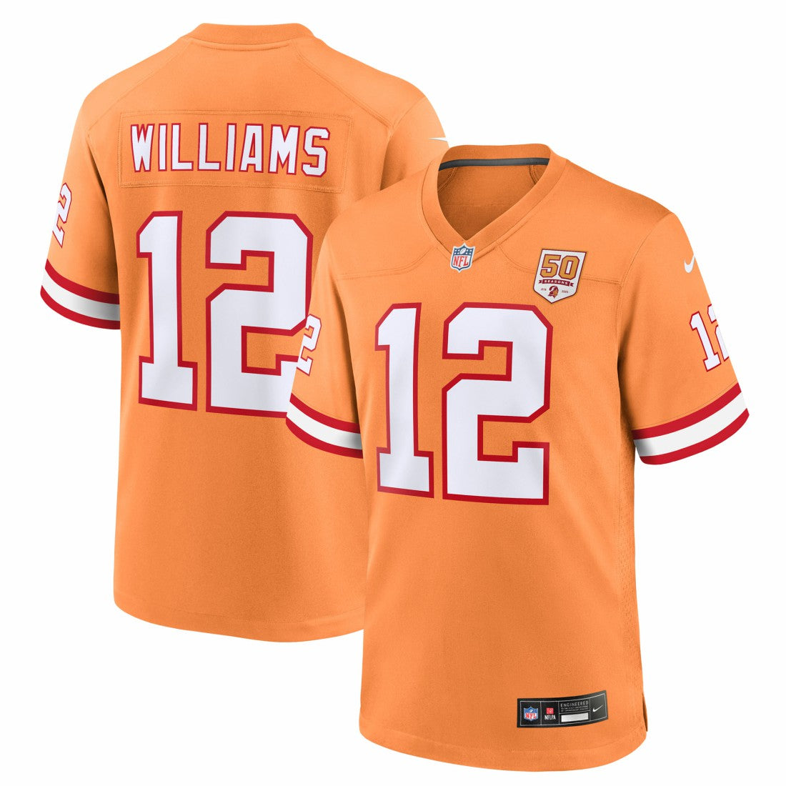 Doug Williams Tampa Bay Buccaneers 50th Season Game Jersey Creamsicle | Nike for Sale