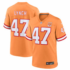 John Lynch Tampa Bay Buccaneers 50th Season Game Jersey Creamsicle | Nike for Sale
