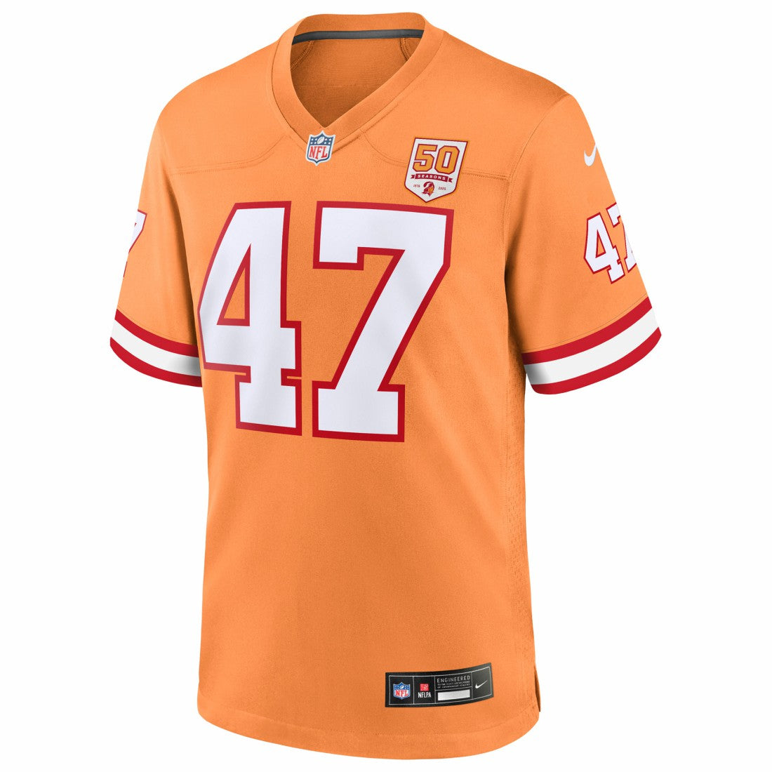 John Lynch Tampa Bay Buccaneers 50th Season Game Jersey Creamsicle | Nike for Sale