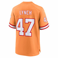 John Lynch Tampa Bay Buccaneers 50th Season Game Jersey Creamsicle | Nike for Sale