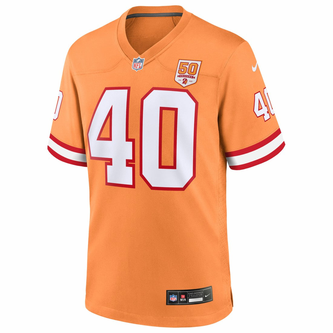 Mike Alstott Tampa Bay Buccaneers 50th Season Game Jersey Creamsicle | Nike for Sale
