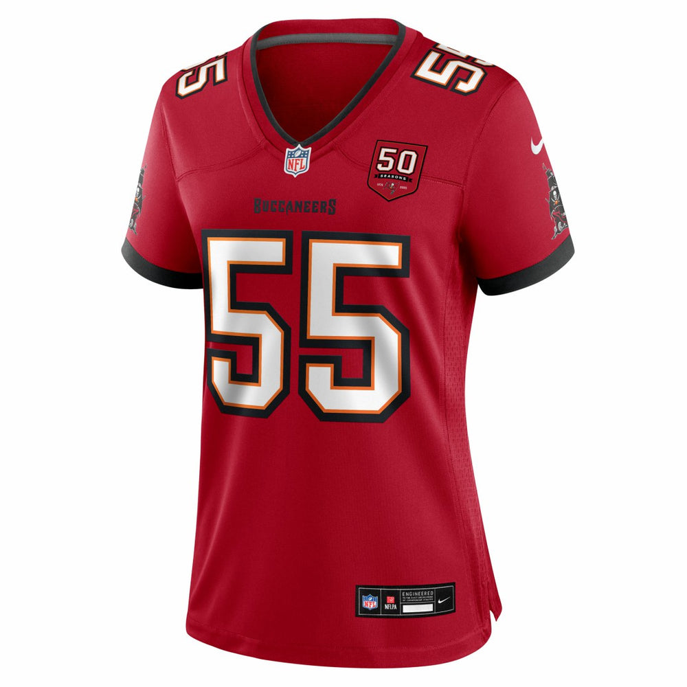 Derrick Brooks Tampa Bay Buccaneers Women's 50th Anniversary Team Game Jersey Red | Nike for Sale
