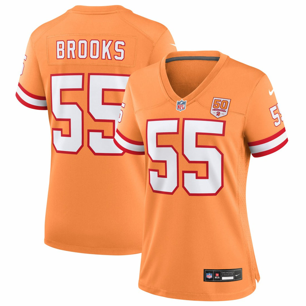 Derrick Brooks Tampa Bay Buccaneers Women's 50th Season Game Jersey Creamsicle | Nike for Sale