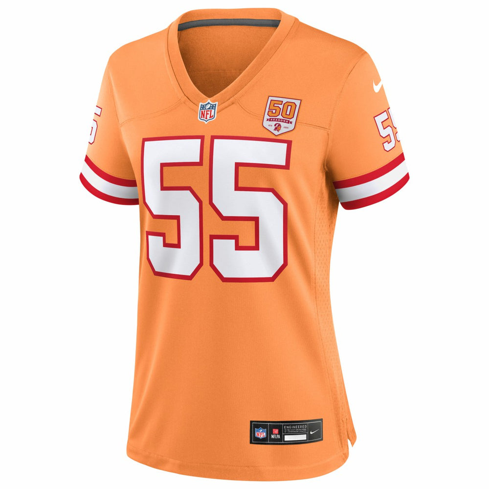 Derrick Brooks Tampa Bay Buccaneers Women's 50th Season Game Jersey Creamsicle | Nike for Sale