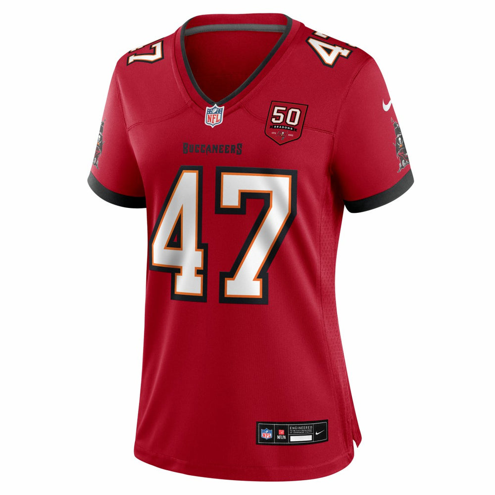 John Lynch Tampa Bay Buccaneers Women's 50th Anniversary Team Game Jersey Red | Nike for Sale