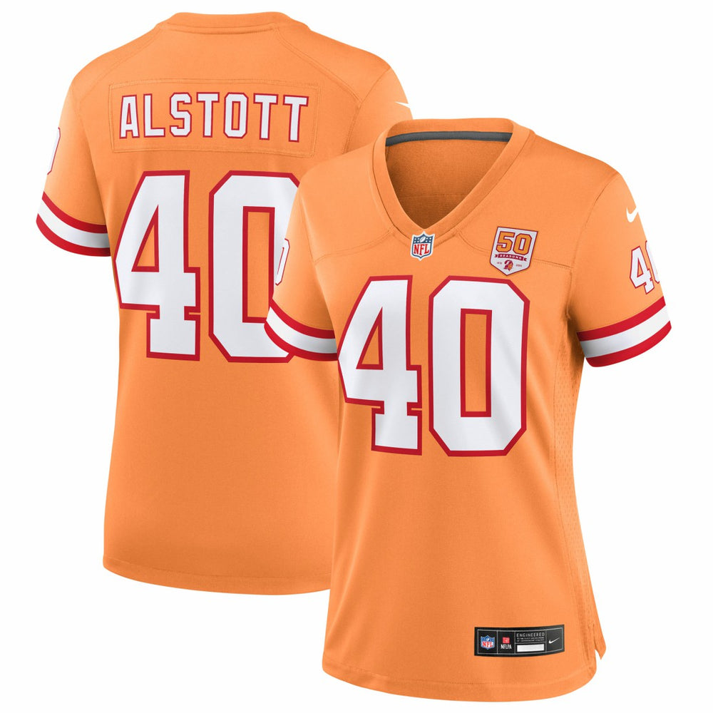 Mike Alstott Tampa Bay Buccaneers Women's 50th Season Game Jersey Creamsicle | Nike for Sale
