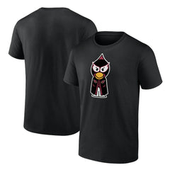 Arizona Cardinals Luchador Bird T-Shirt Black | NFL