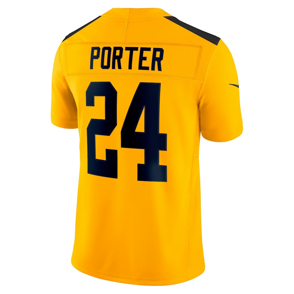 Joey Porter Jr. Pittsburgh Steelers Alternate 1933 Throwback Vapor F.U.S.E. Limited Jersey Gold | Nike for Sale