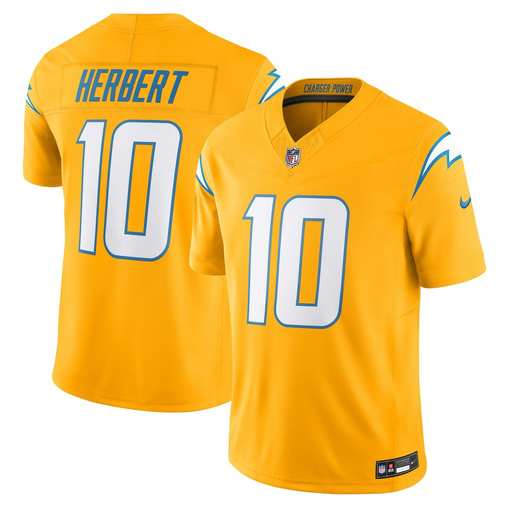 Justin Herbert Los Angeles Chargers Alternate Charger Power Vapor F.U.S.E. Limited Jersey Gold | Nike for Sale