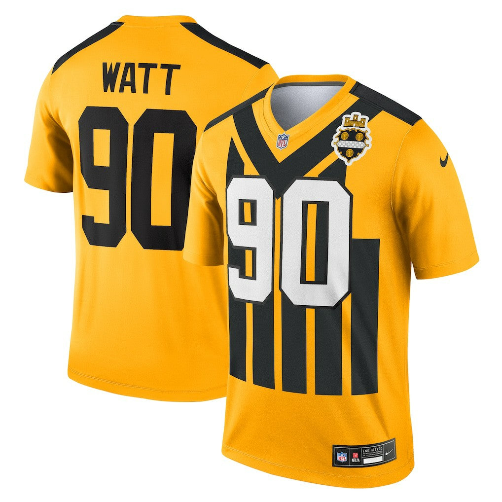 T.J. Watt Pittsburgh Steelers Alternate 1933 Throwback Legend Player Performance Top Gold | Nike for Sale