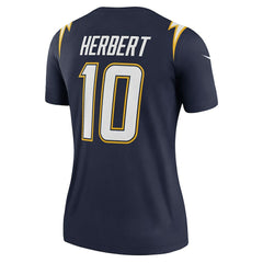 Justin Herbert Los Angeles Chargers Women's Alternate Super Chargers Legend Player Performance Top Navy | Nike for Sale