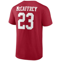 Christian McCaffrey San Francisco 49ers Player Icon T-Shirt Scarlet | NFL