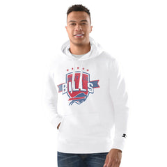Buffalo Bills Starter Vintage Pullover Hoodie White | NFL