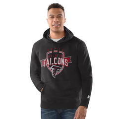 Atlanta Falcons Starter Vintage Pullover Hoodie Black | NFL