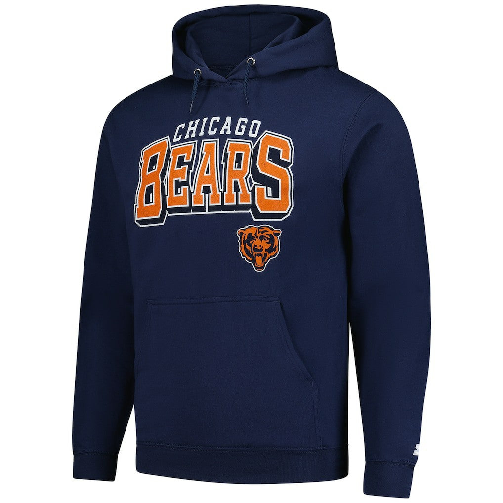 Chicago Bears Starter Vintage Pullover Hoodie Navy | NFL