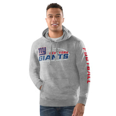 New York Giants Starter Vintage Pullover Hoodie Heather Gray | NFL