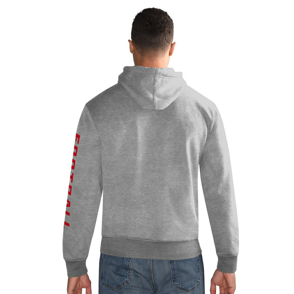 New York Giants Starter Vintage Pullover Hoodie Heather Gray | NFL