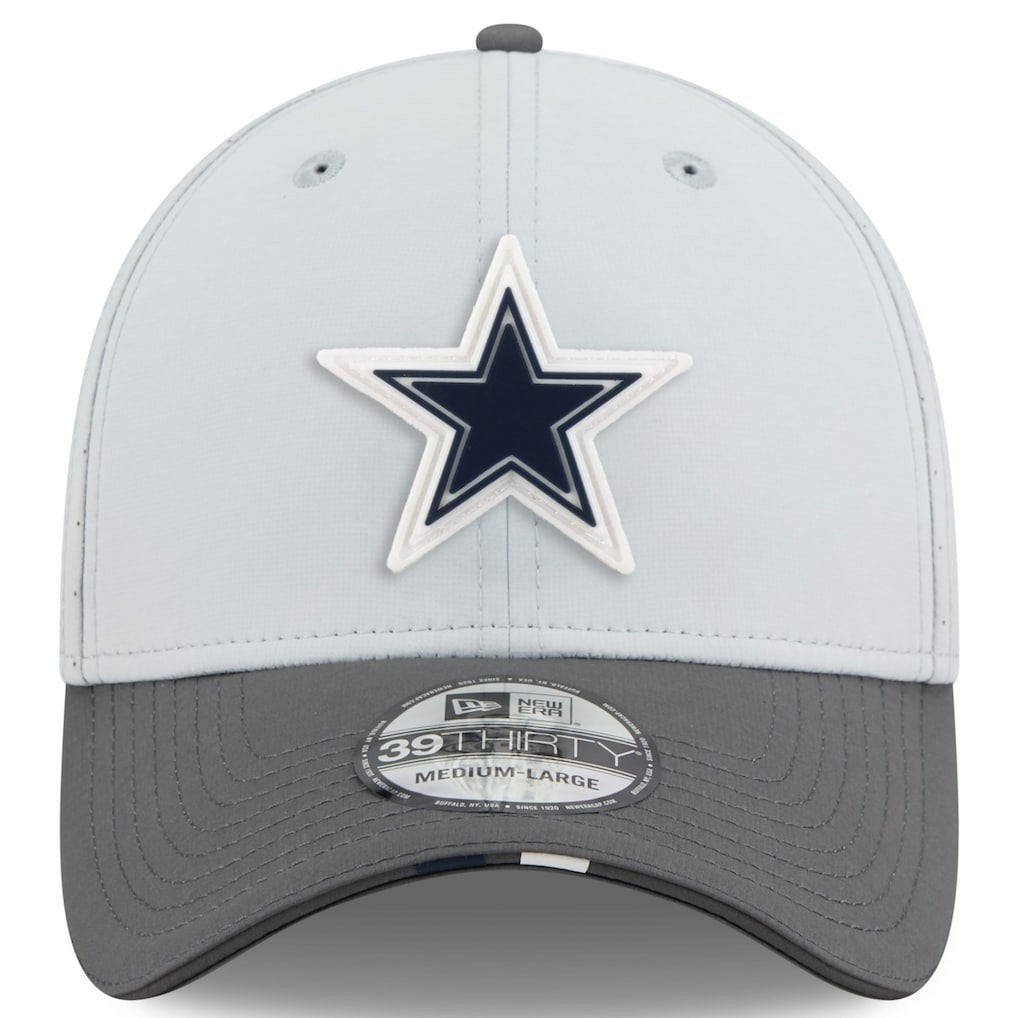 Dallas Cowboys New Era 2025 NFL Training Camp 39THIRTY Flex Hat Gray/Graphite | NFL