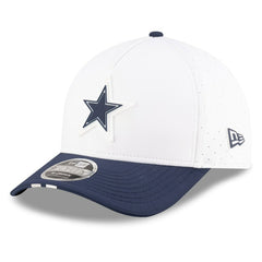 Dallas Cowboys New Era 2025 NFL Training Camp A-Frame 9FORTY Adjustable Hat White/Navy | NFL