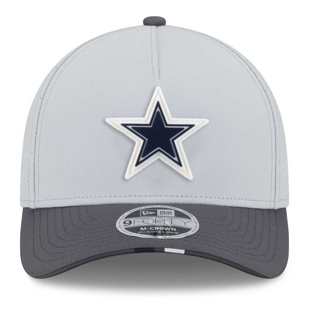 Dallas Cowboys New Era 2025 NFL Training Camp A-Frame 9FORTY Adjustable Hat Gray/Graphite | NFL