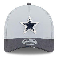 Dallas Cowboys New Era 2025 NFL Training Camp A-Frame 9FORTY Adjustable Hat Gray/Graphite | NFL