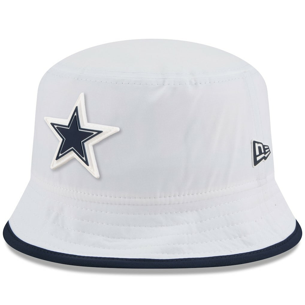 Dallas Cowboys New Era 2025 NFL Training Camp Stretch Bucket Hat White | NFL