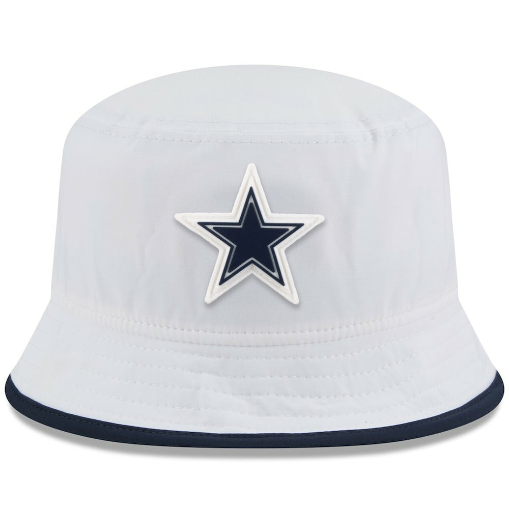 Dallas Cowboys New Era 2025 NFL Training Camp Stretch Bucket Hat White | NFL