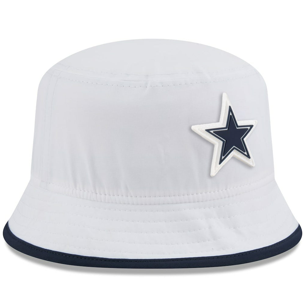 Dallas Cowboys New Era 2025 NFL Training Camp Stretch Bucket Hat White | NFL