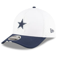 Dallas Cowboys New Era Youth 2025 NFL Training Camp A-Frame 9FORTY Adjustable Hat White/Navy | NFL