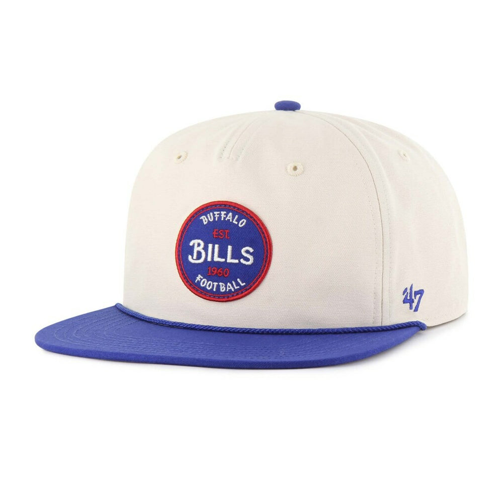 Buffalo Bills '47 Payson Captain Adjustable Hat Natural | 47 brand