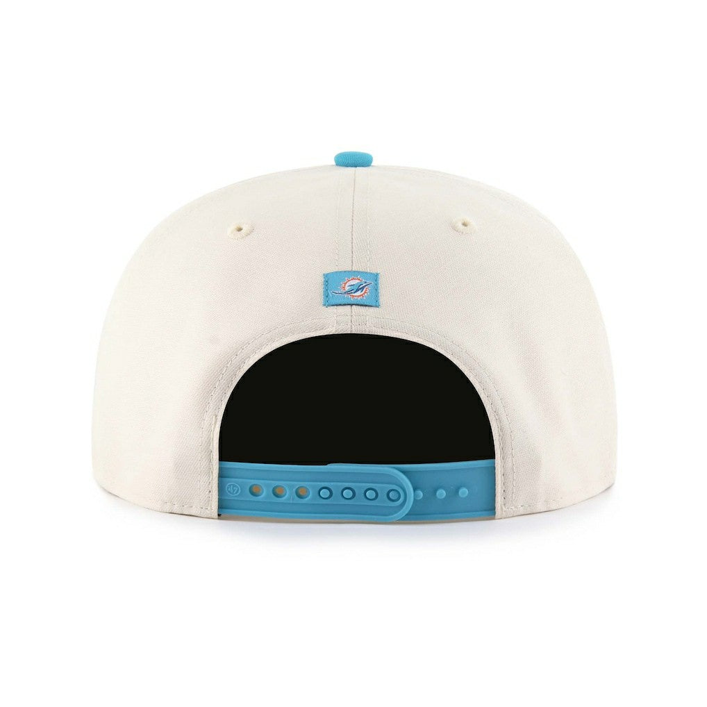 Miami Dolphins '47 Payson Captain Adjustable Hat Natural | 47 brand