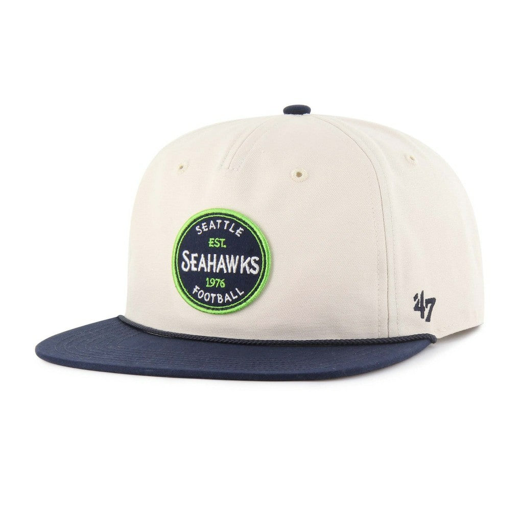 Seattle Seahawks '47 Payson Captain Adjustable Hat Natural | 47 brand
