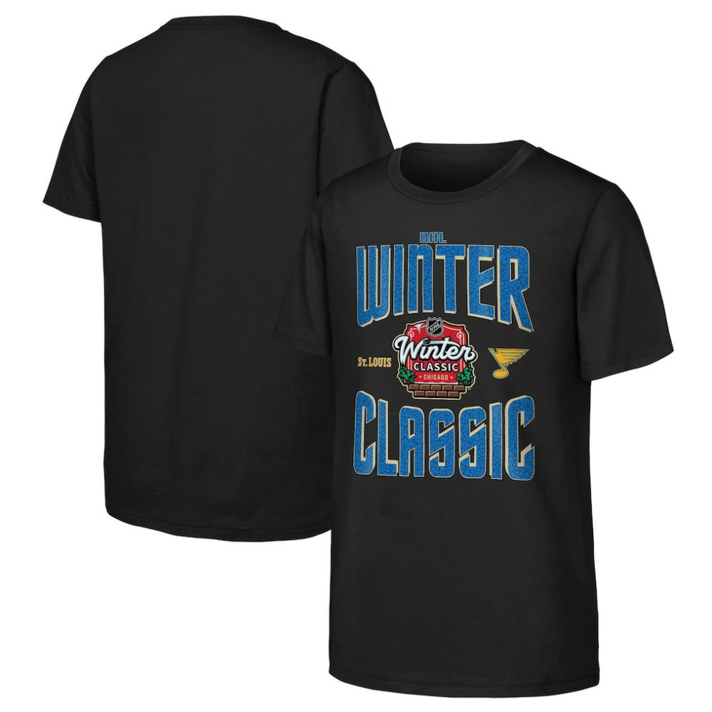 St. Louis Blues Youth 2025 NHL Winter Classic Game Day T-Shirt - Black - NHL