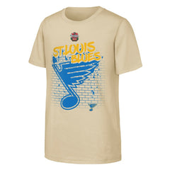 St. Louis Blues Youth 2025 NHL Winter Classic Street Art T-Shirt - Tan - NHL