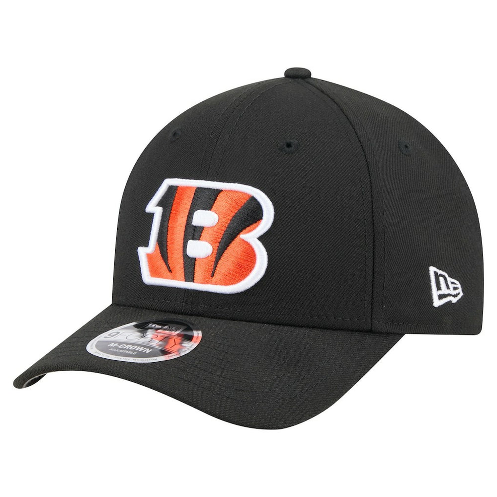 Cincinnati Bengals New Era Team Collection 9FORTY M-Crown Adjustable Hat Black | NFL