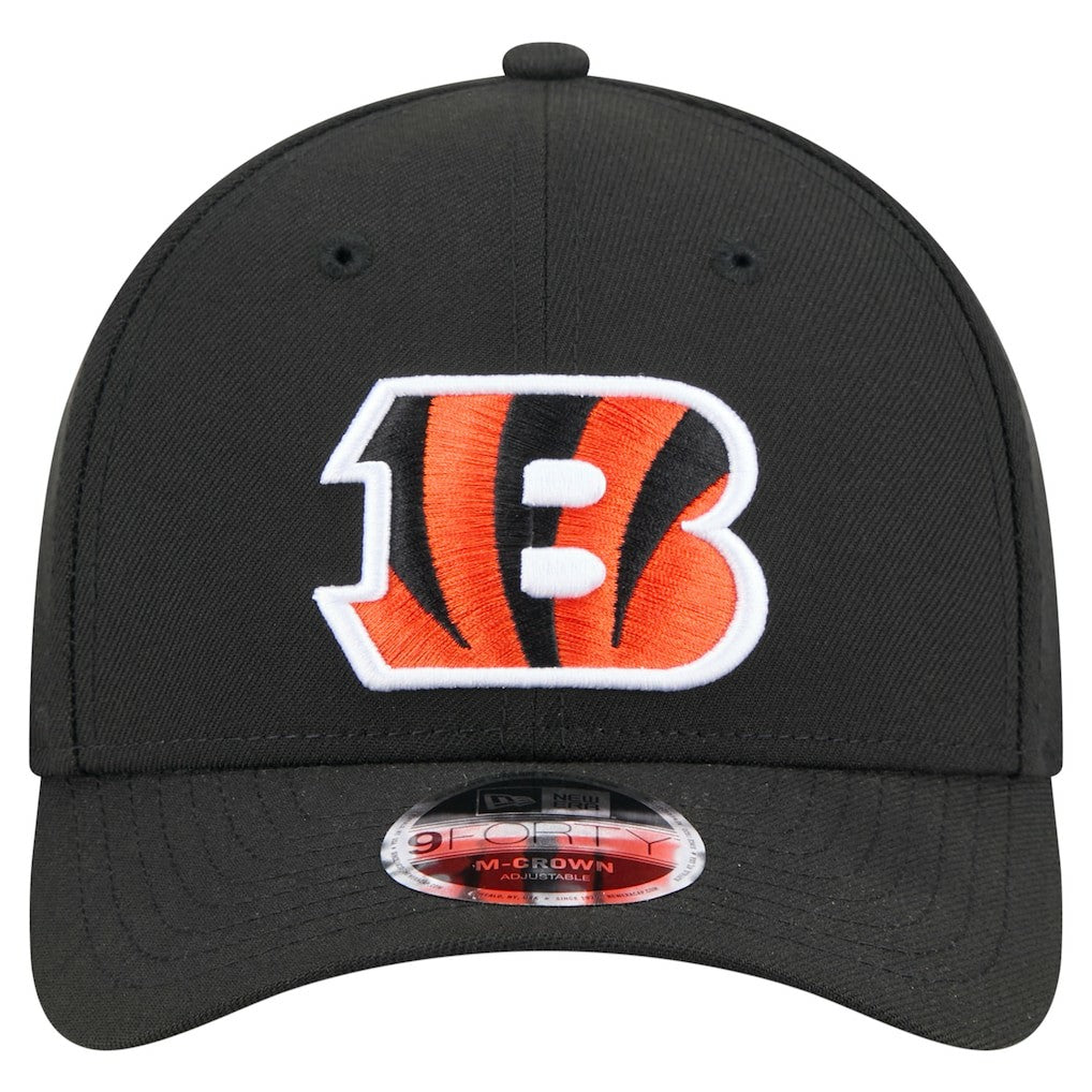 Cincinnati Bengals New Era Team Collection 9FORTY M-Crown Adjustable Hat Black | NFL
