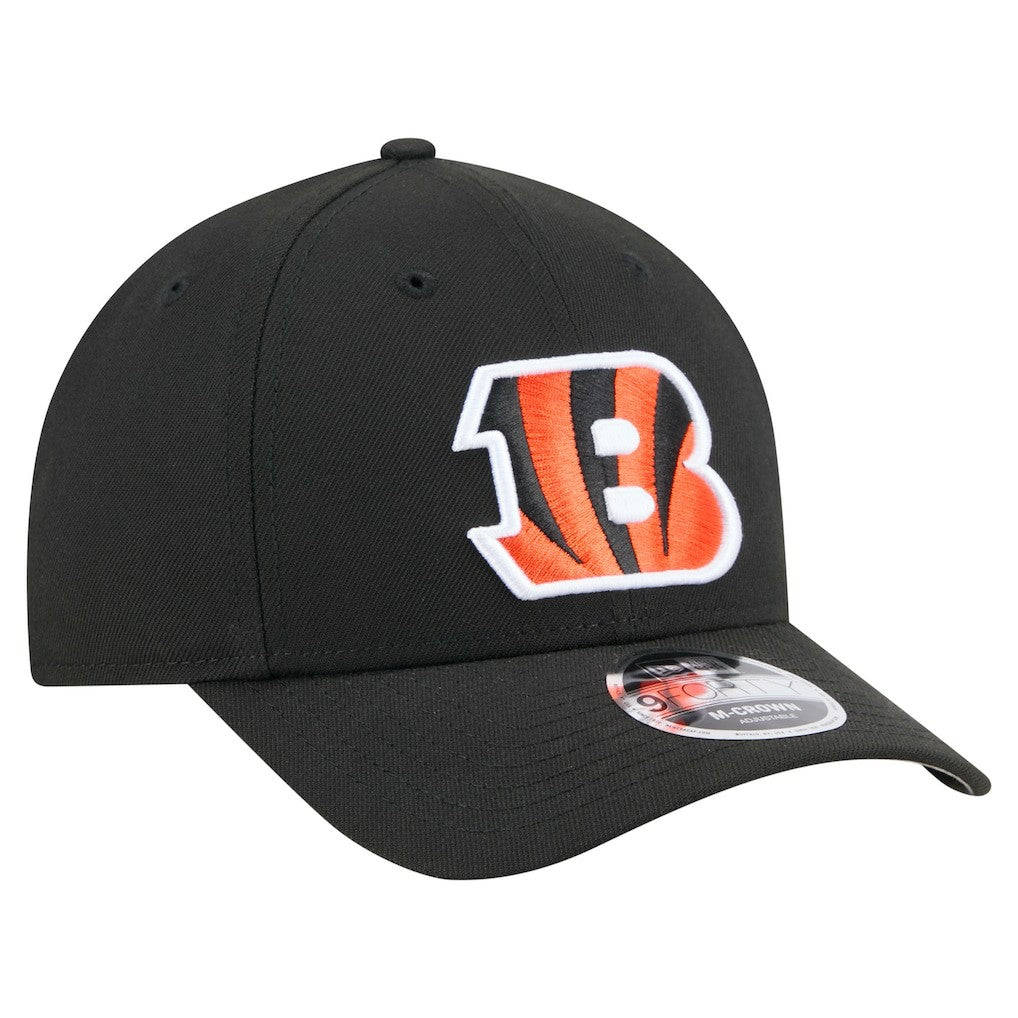 Cincinnati Bengals New Era Team Collection 9FORTY M-Crown Adjustable Hat Black | NFL