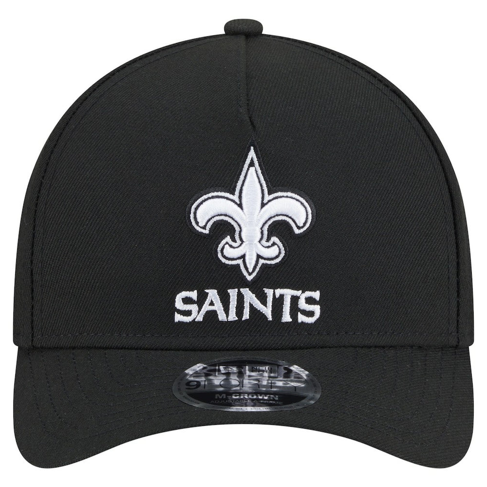 New Orleans Saints New Era Team Collection 9FORTY M-Crown A-Frame Adjustable Hat Black | NFL