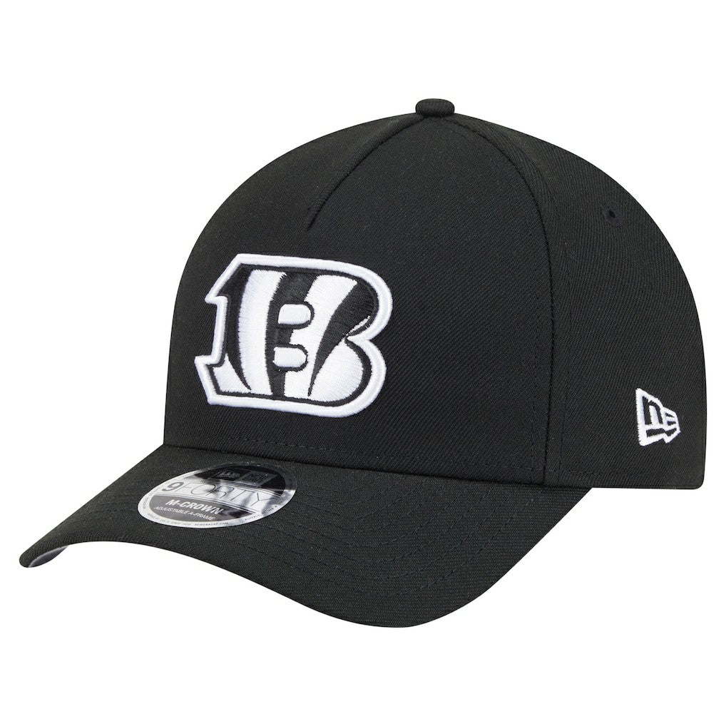 Cincinnati Bengals New Era Team Collection 9FORTY M-Crown A-Frame Adjustable Hat Black | NFL
