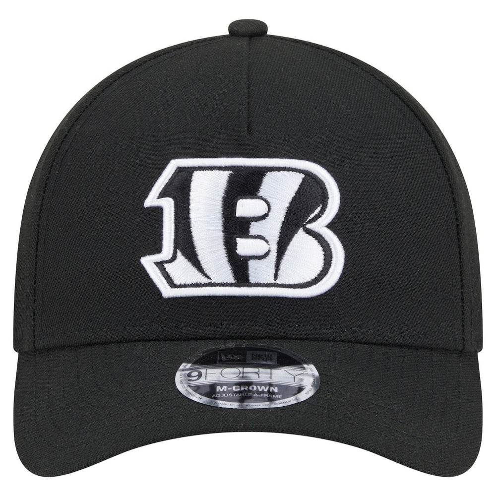 Cincinnati Bengals New Era Team Collection 9FORTY M-Crown A-Frame Adjustable Hat Black | NFL
