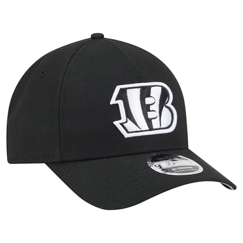 Cincinnati Bengals New Era Team Collection 9FORTY M-Crown A-Frame Adjustable Hat Black | NFL